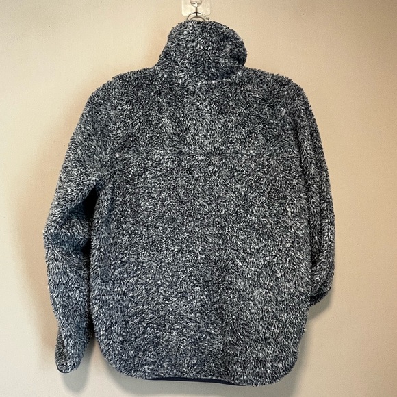 Fuzzy Pullover Front pocket Quarter zip adjustable neck sz M - Picture 11 of 13